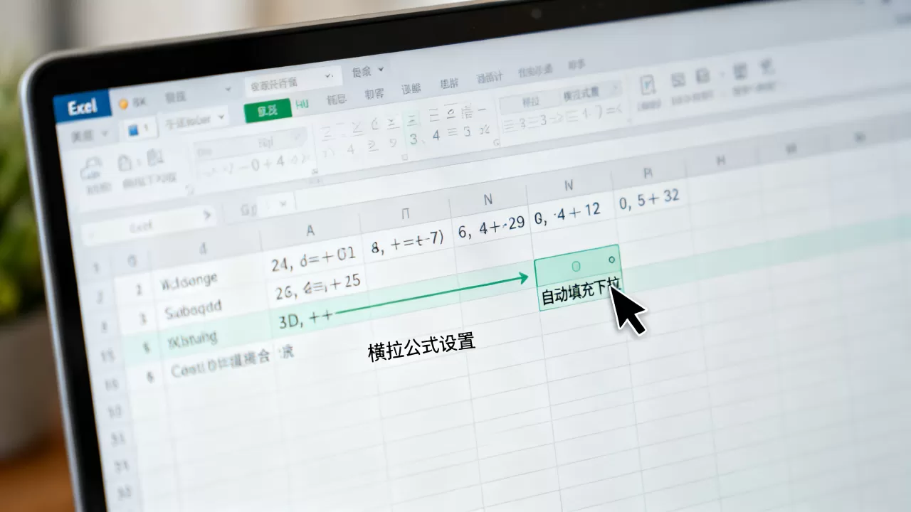 Excel横拉公式怎么设置?Excel自动填充公式下拉 Excel横拉公式怎么设置?Excel自动填充公式下拉