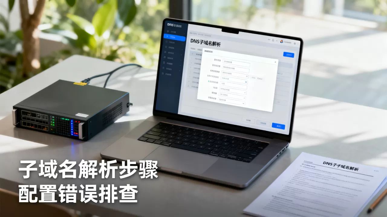 DNS解析子域名配置出错怎么办？如何快速设置子域名解析