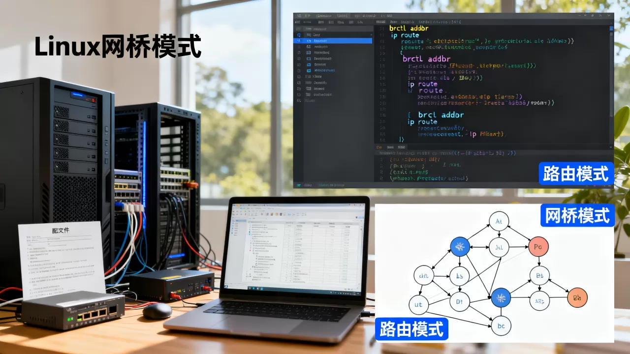 linux网桥模式怎么配置？linux网桥模式与路由模式区别