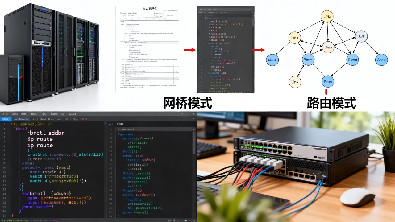 linux网桥模式怎么配置？linux网桥模式与路由模式区别