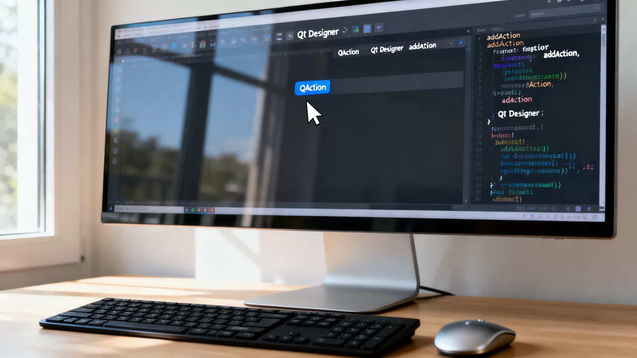 Python QAction怎么用?Qt Designer中QAction的详细用法 Python QAction怎么用?Qt Designer中QAction的详细用法