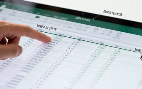 Excel表格分页线怎么调整？如何隐藏多余分页符