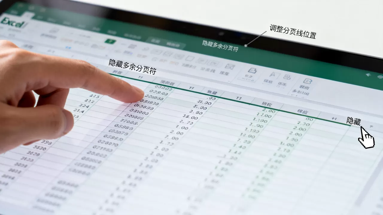 Excel表格分页线怎么调整?如何隐藏多余分页符 Excel表格分页线怎么调整?如何隐藏多余分页符