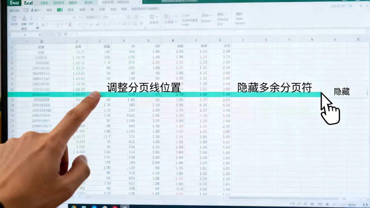 Excel表格分页线怎么调整?如何隐藏多余分页符 Excel表格分页线怎么调整?如何隐藏多余分页符