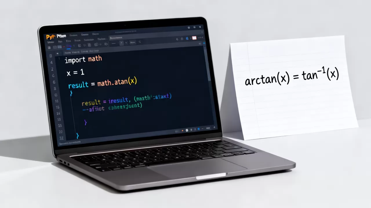 python arctan怎么用？python中arctan函数的用法