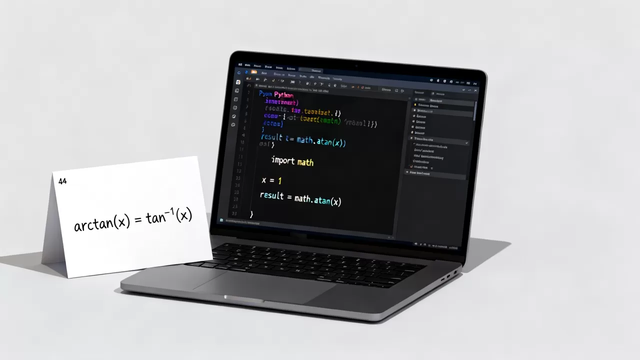 python arctan怎么用？python中arctan函数的用法