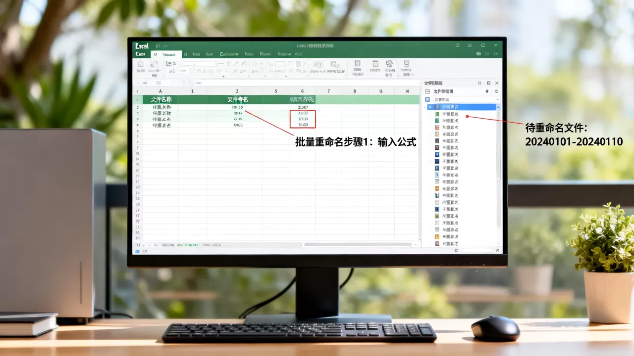 Excel怎么自动命名？Excel批量重命名文件