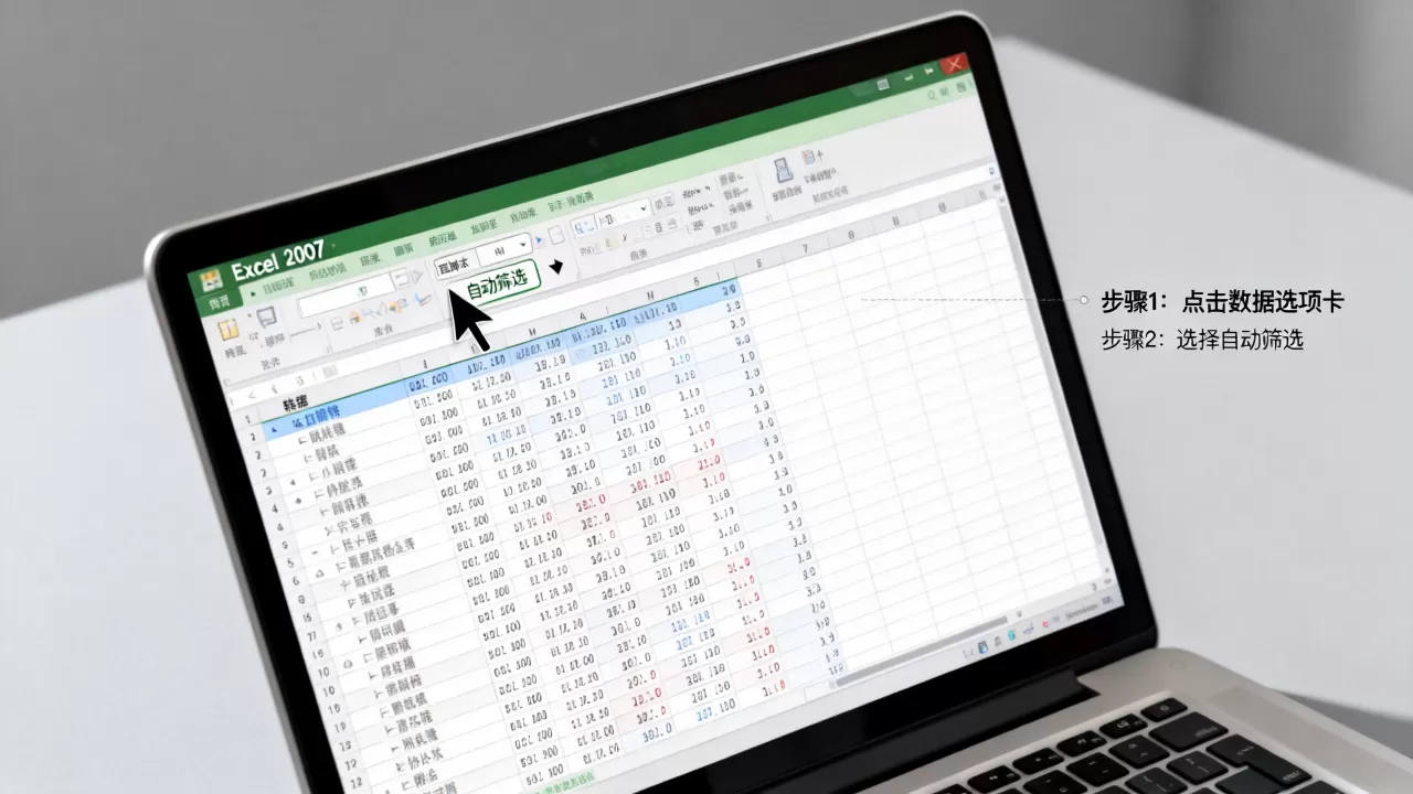 Excel 2007自动筛选怎么用?2007自动筛选功能怎么开启 Excel 2007自动筛选怎么用?2007自动筛选功能怎么开启