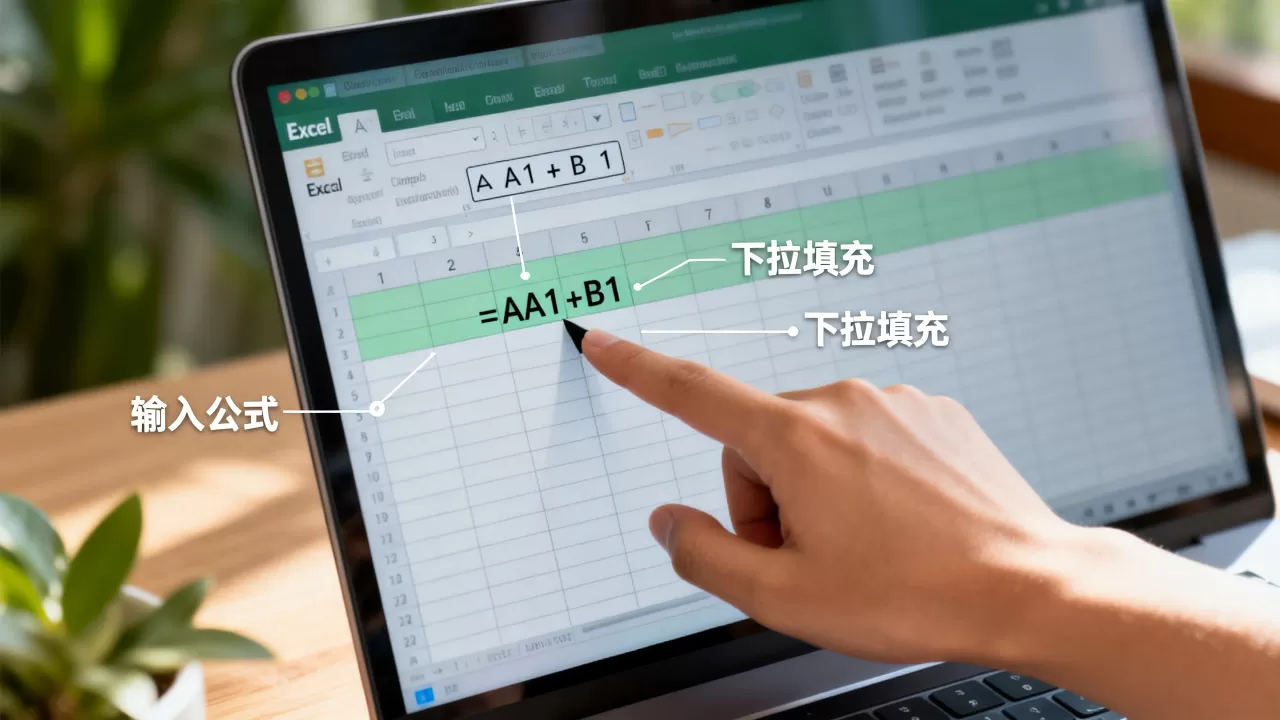 Excel设置列公式怎么操作？如何批量填充单元格