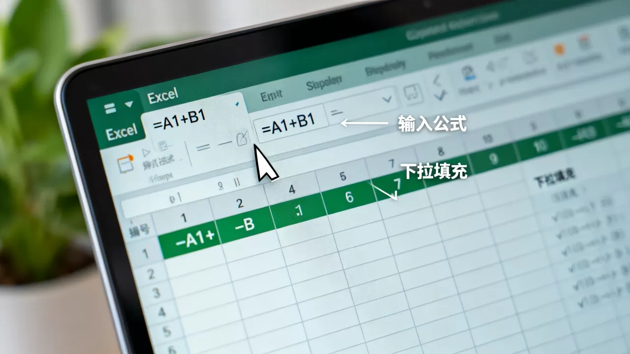 Excel设置列公式怎么操作？如何批量填充单元格