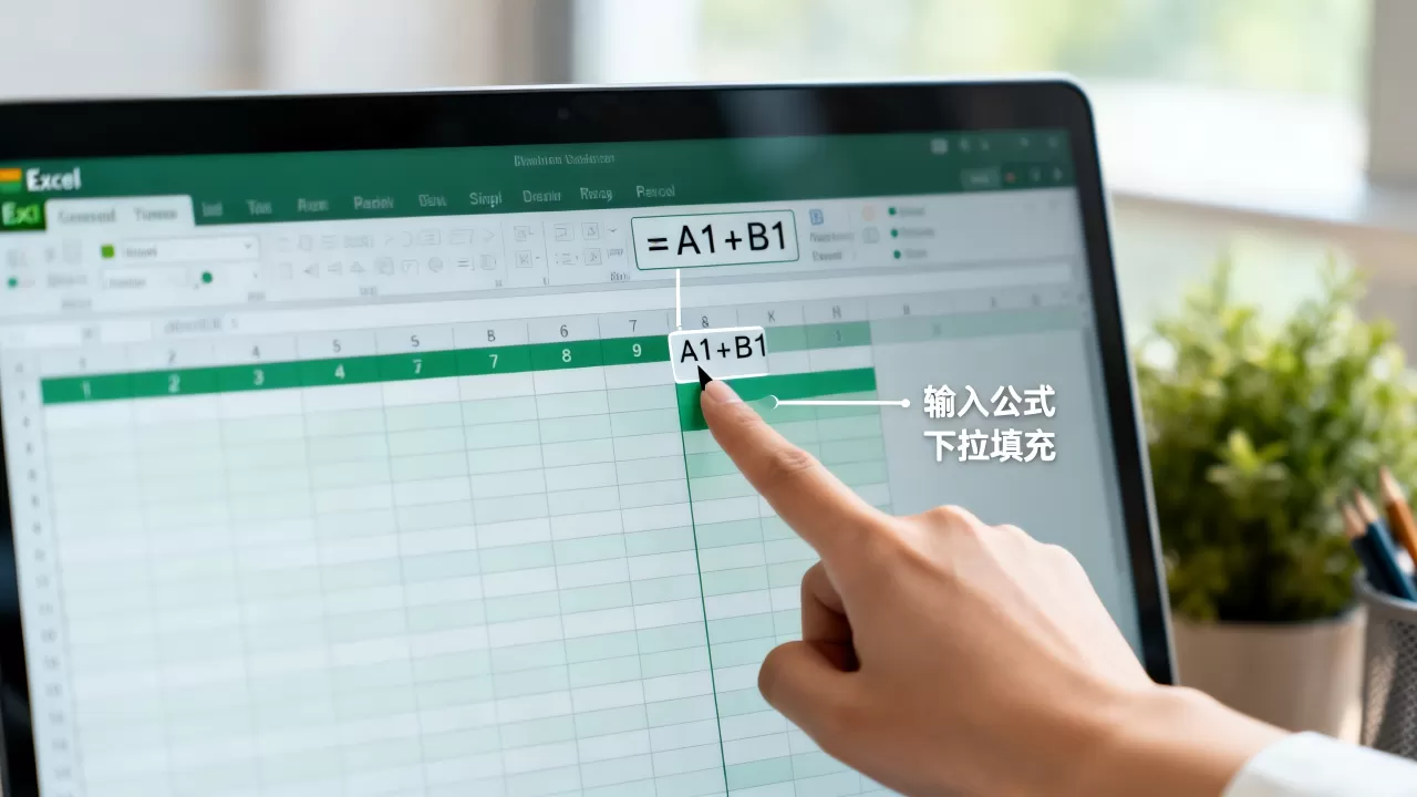 Excel设置列公式怎么操作？如何批量填充单元格