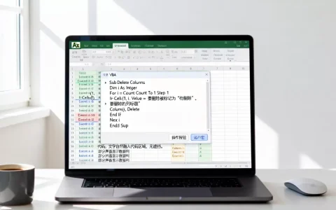 Excel宏怎么删除列？VBA批量删除指定列代码