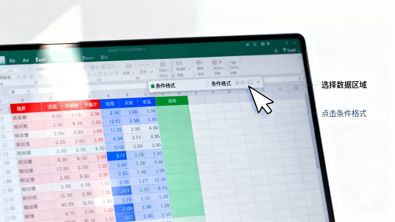 Excel数据怎么标不同颜色？excel表格不同颜色怎么设置