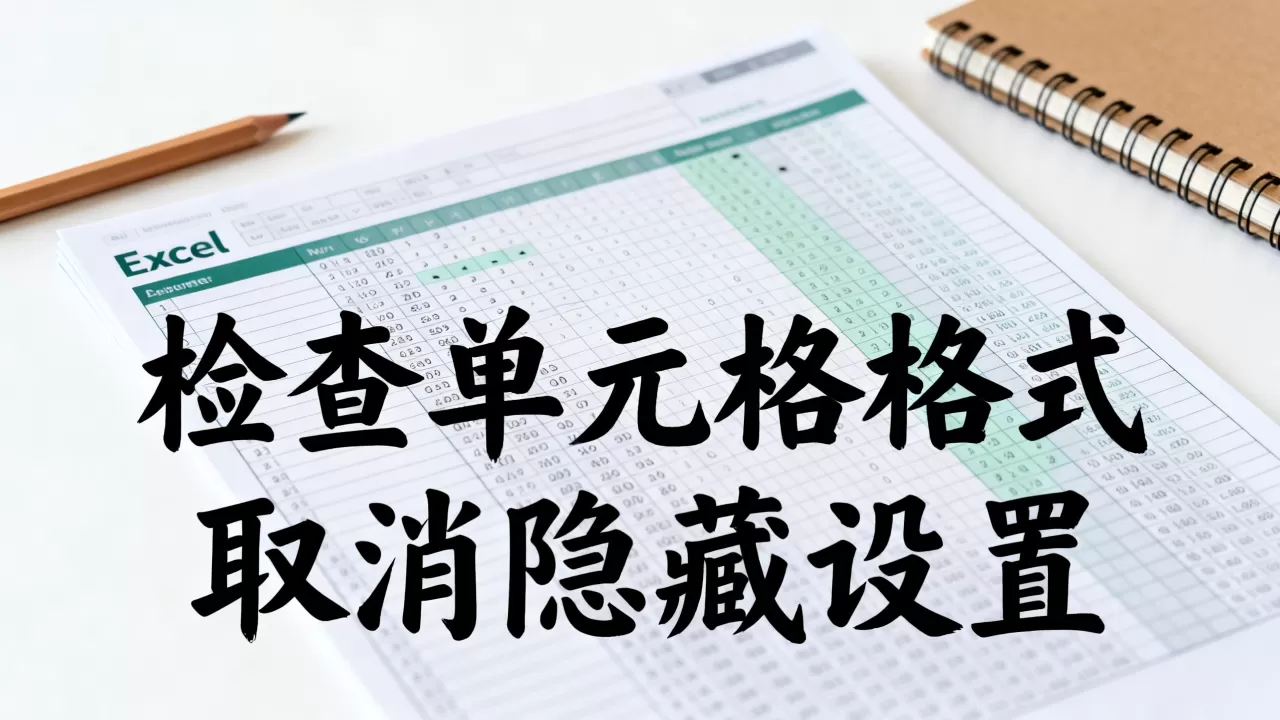 Excel数字突然消失怎么办？如何恢复隐藏的数字