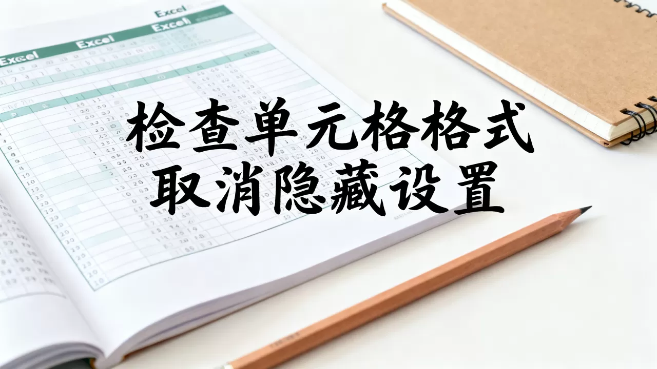 Excel数字突然消失怎么办？如何恢复隐藏的数字