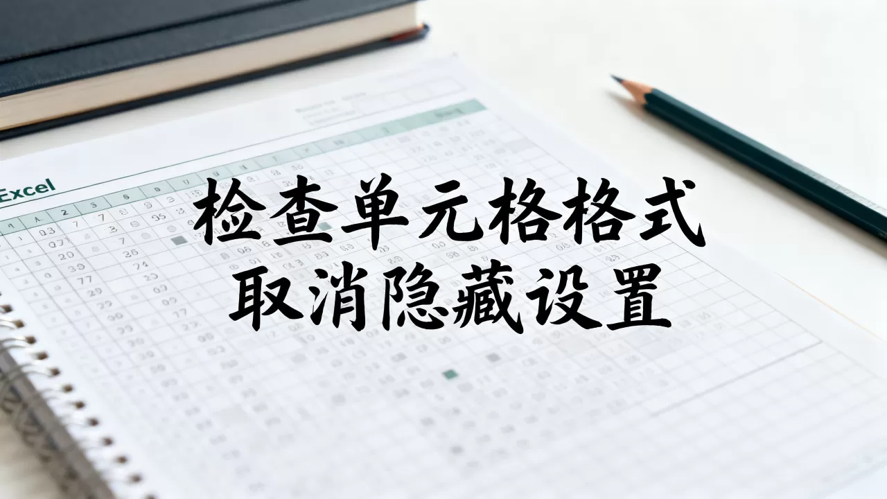 Excel数字突然消失怎么办？如何恢复隐藏的数字