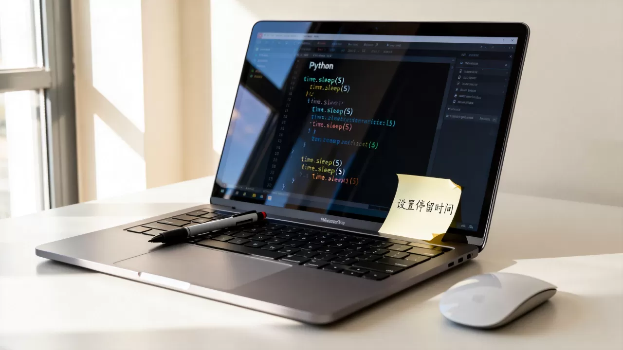 python停留时间怎么设置？python爬虫自动停留