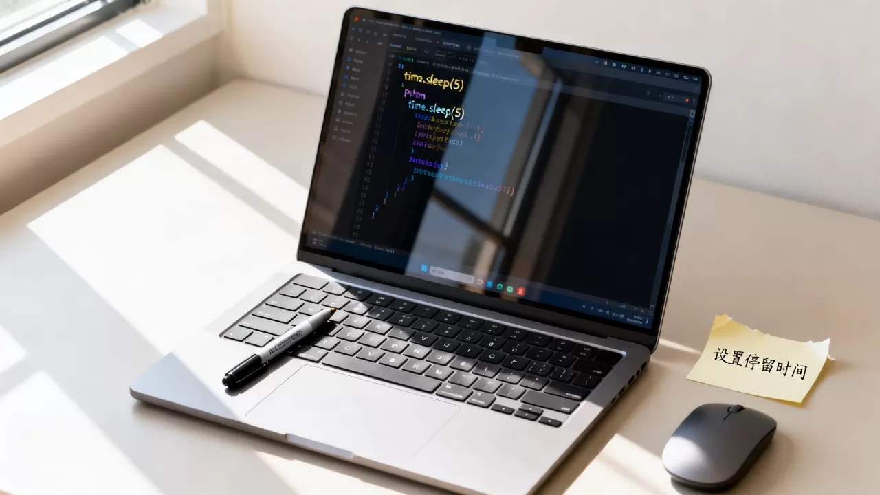 python停留时间怎么设置？python爬虫自动停留