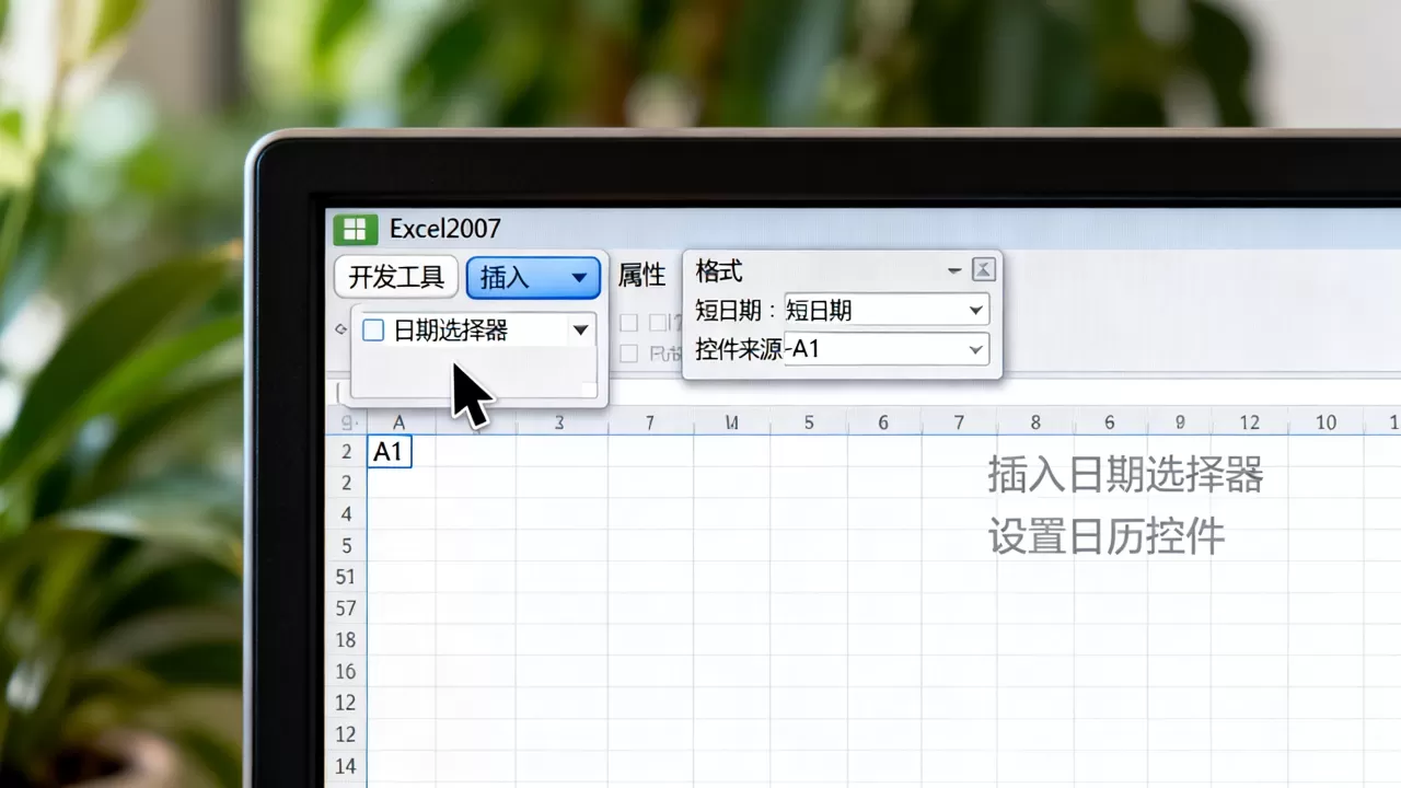 Excel2007如何插入日期选择器?excel2007日历控件怎么设置 Excel2007如何插入日期选择器?excel2007日历控件怎么设置