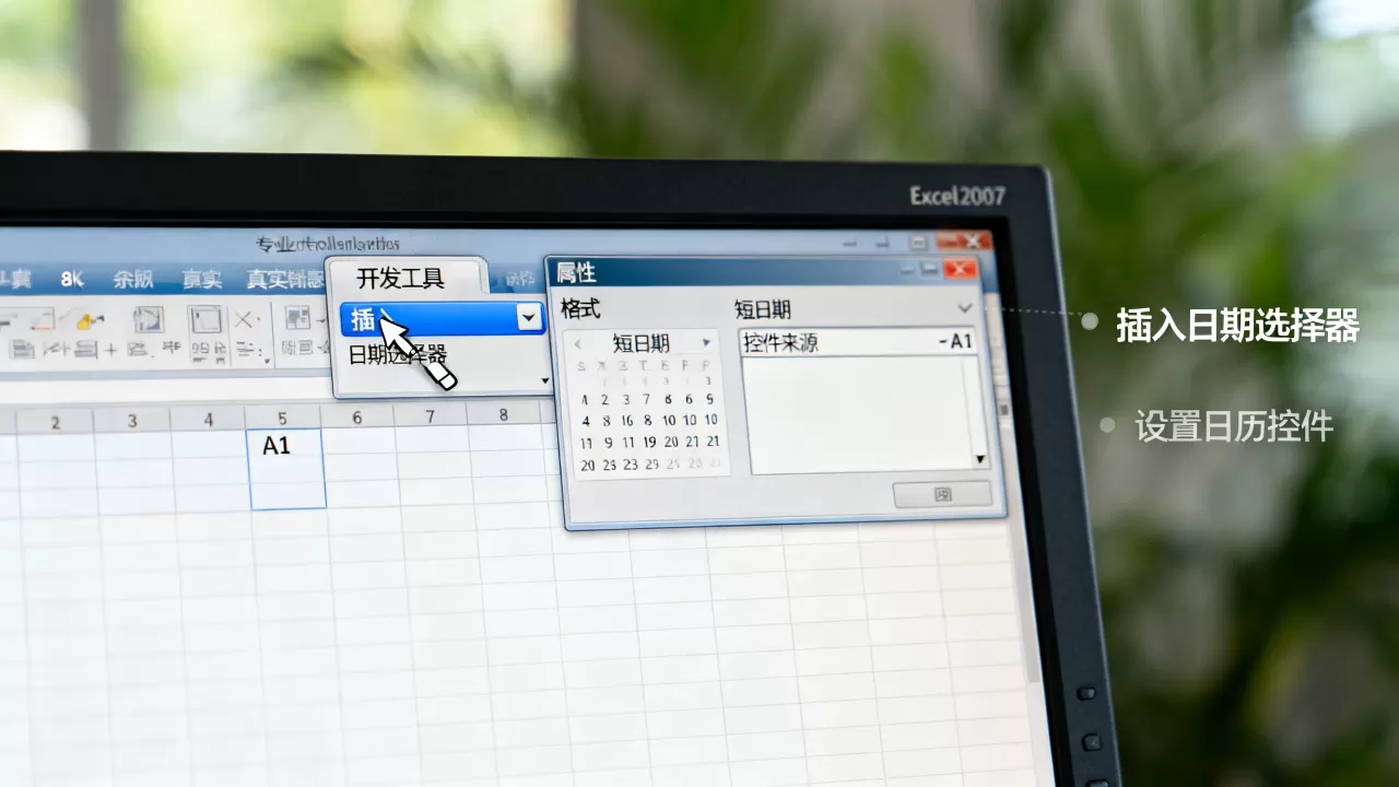Excel2007如何插入日期选择器?excel2007日历控件怎么设置 Excel2007如何插入日期选择器?excel2007日历控件怎么设置