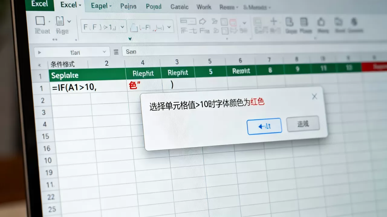 excel公式怎么设置字体颜色?excel条件格式改变字体颜色 excel公式怎么设置字体颜色?excel条件格式改变字体颜色