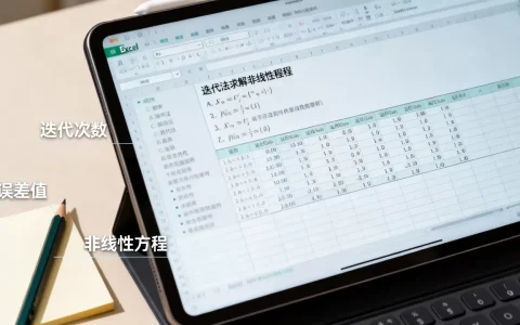 excel迭代法怎么用？excel迭代法求解非线性方程