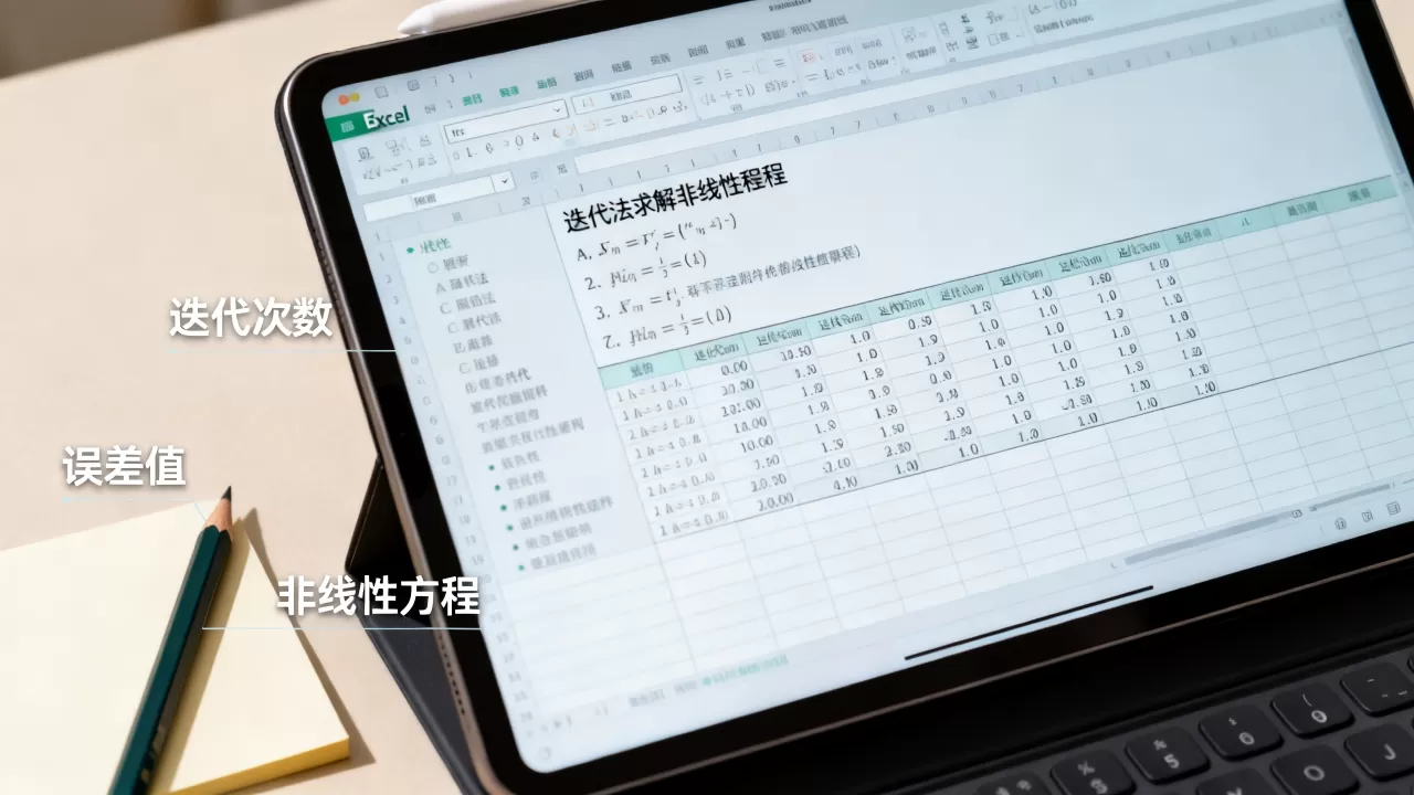 excel迭代法怎么用?excel迭代法求解非线性方程 excel迭代法怎么用?excel迭代法求解非线性方程