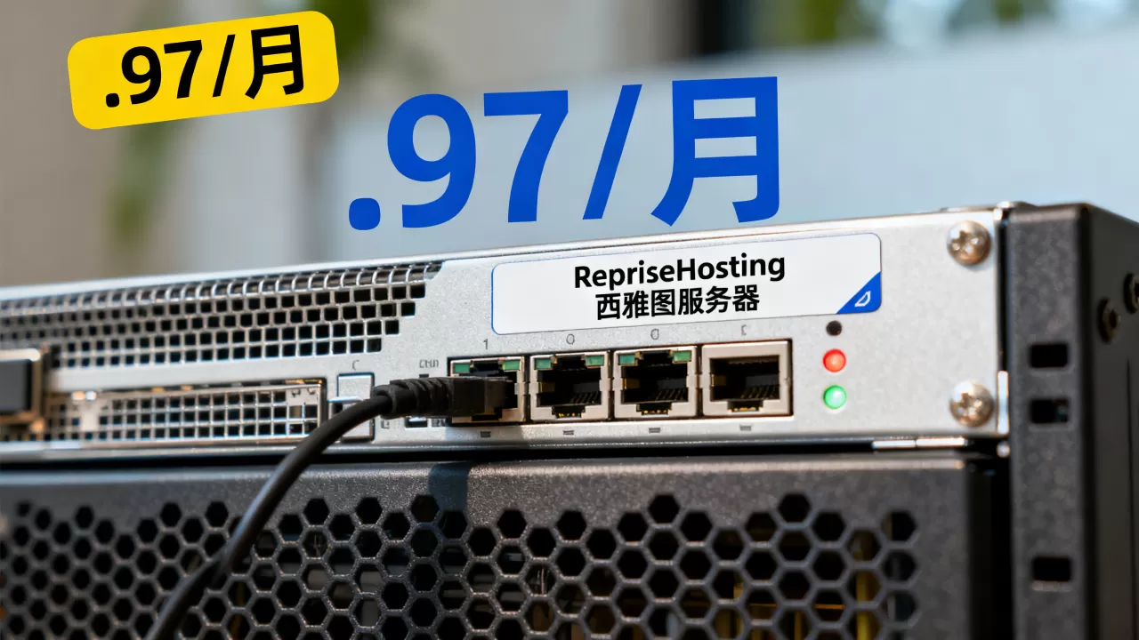 RepriseHosting西雅图服务器.97/月性能如何？美国服务器租用推荐