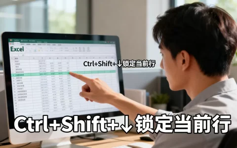 Excel表格总看错行怎么办，如何快速锁定当前行