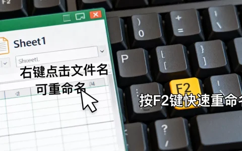 Excel如何重命名？excel表格重命名快捷键