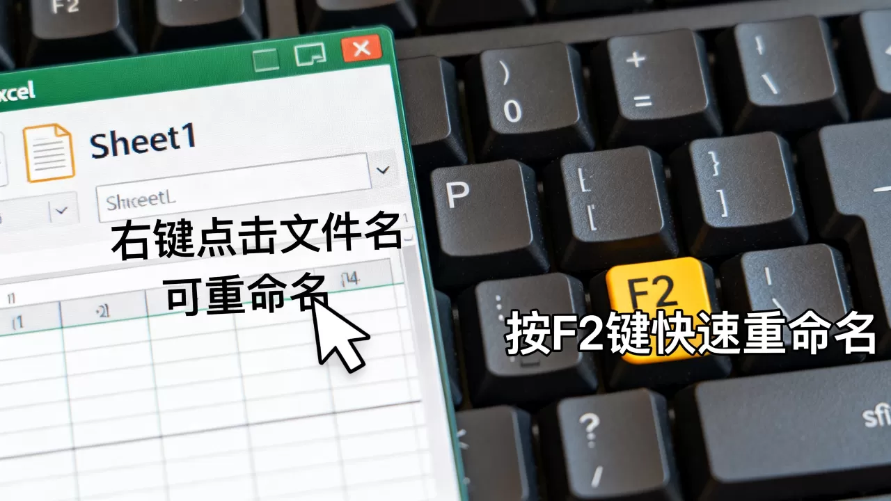 Excel如何重命名?excel表格重命名快捷键 Excel如何重命名?excel表格重命名快捷键