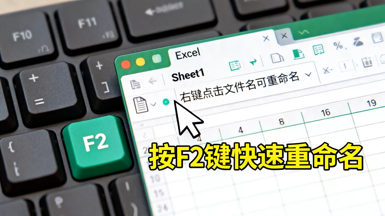 Excel如何重命名?excel表格重命名快捷键 Excel如何重命名?excel表格重命名快捷键