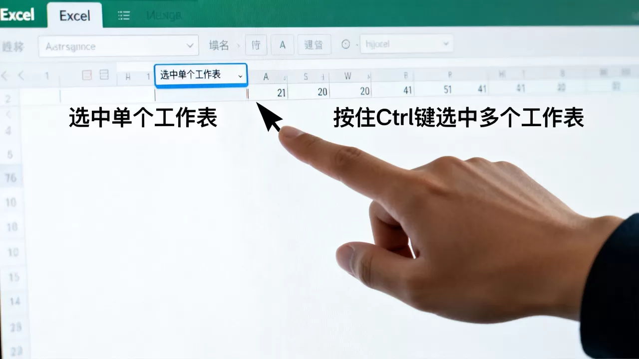 Excel如何选中工作表?Excel批量选中多个工作表 Excel如何选中工作表?Excel批量选中多个工作表