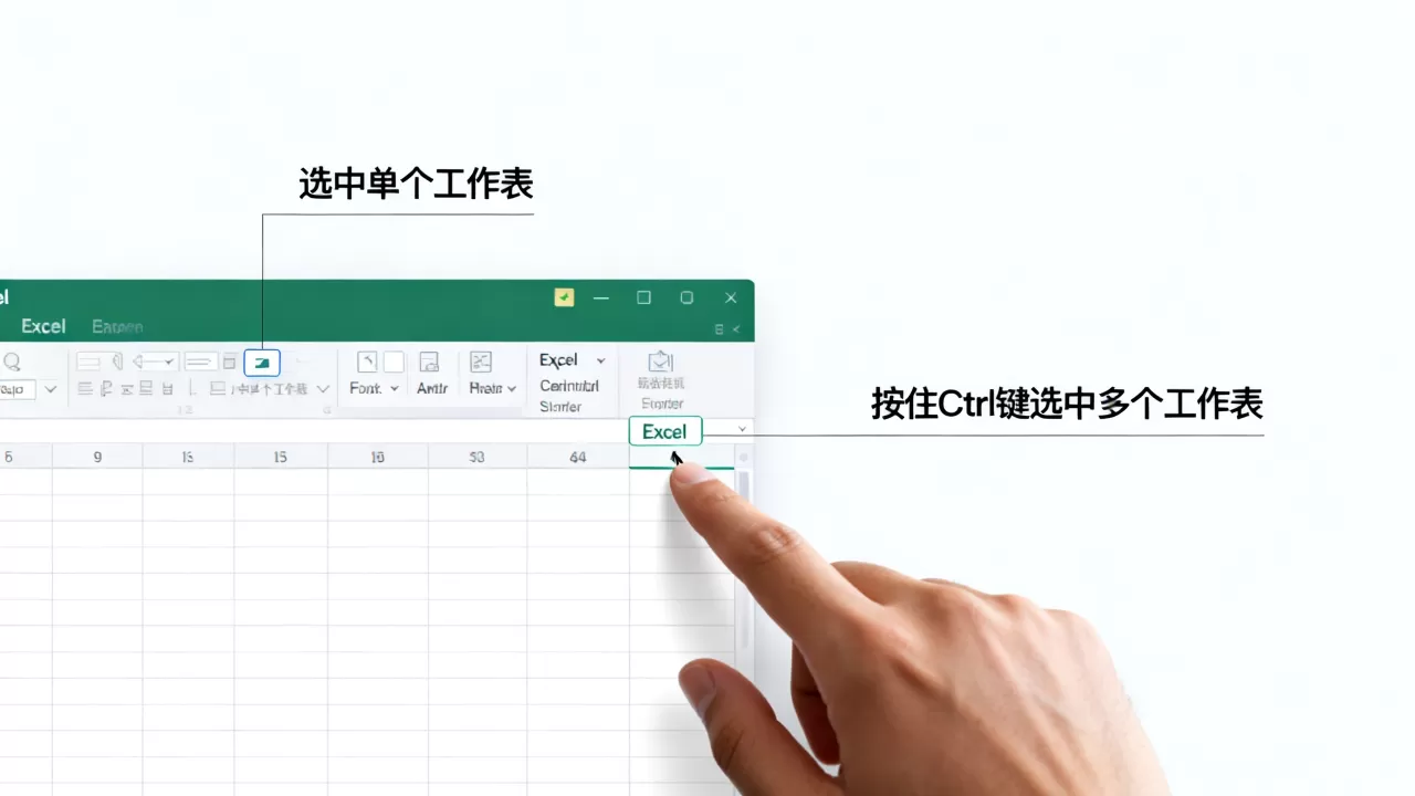Excel如何选中工作表?Excel批量选中多个工作表 Excel如何选中工作表?Excel批量选中多个工作表