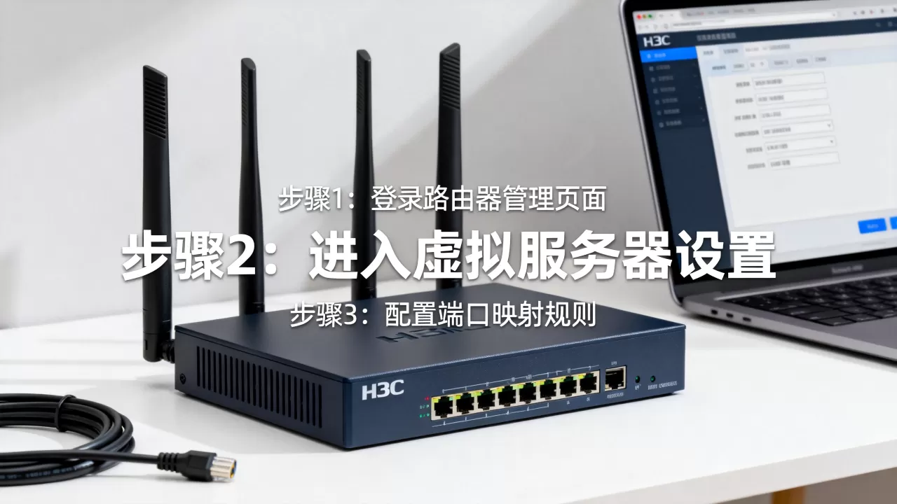 H3C路由器怎么设置虚拟服务器？虚拟服务器端口映射教程