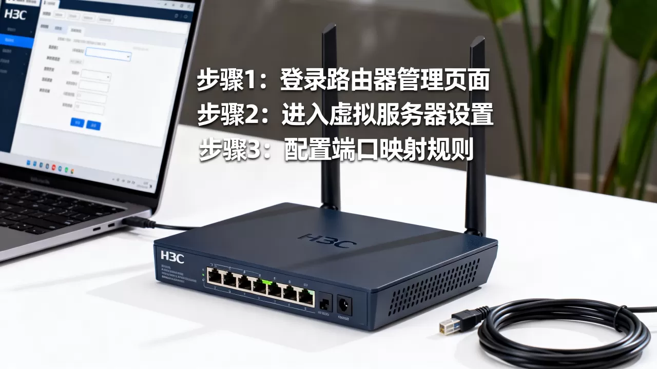 H3C路由器怎么设置虚拟服务器？虚拟服务器端口映射教程