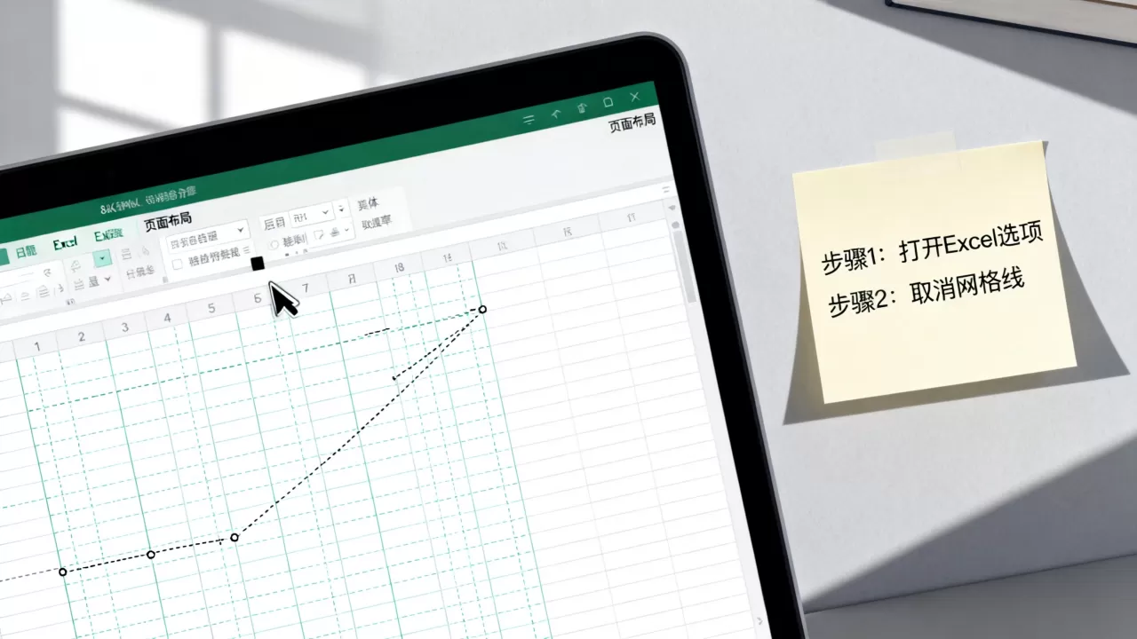 Excel表格出现虚线怎么去掉？如何取消打印网格线