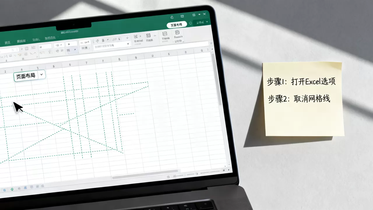Excel表格出现虚线怎么去掉？如何取消打印网格线