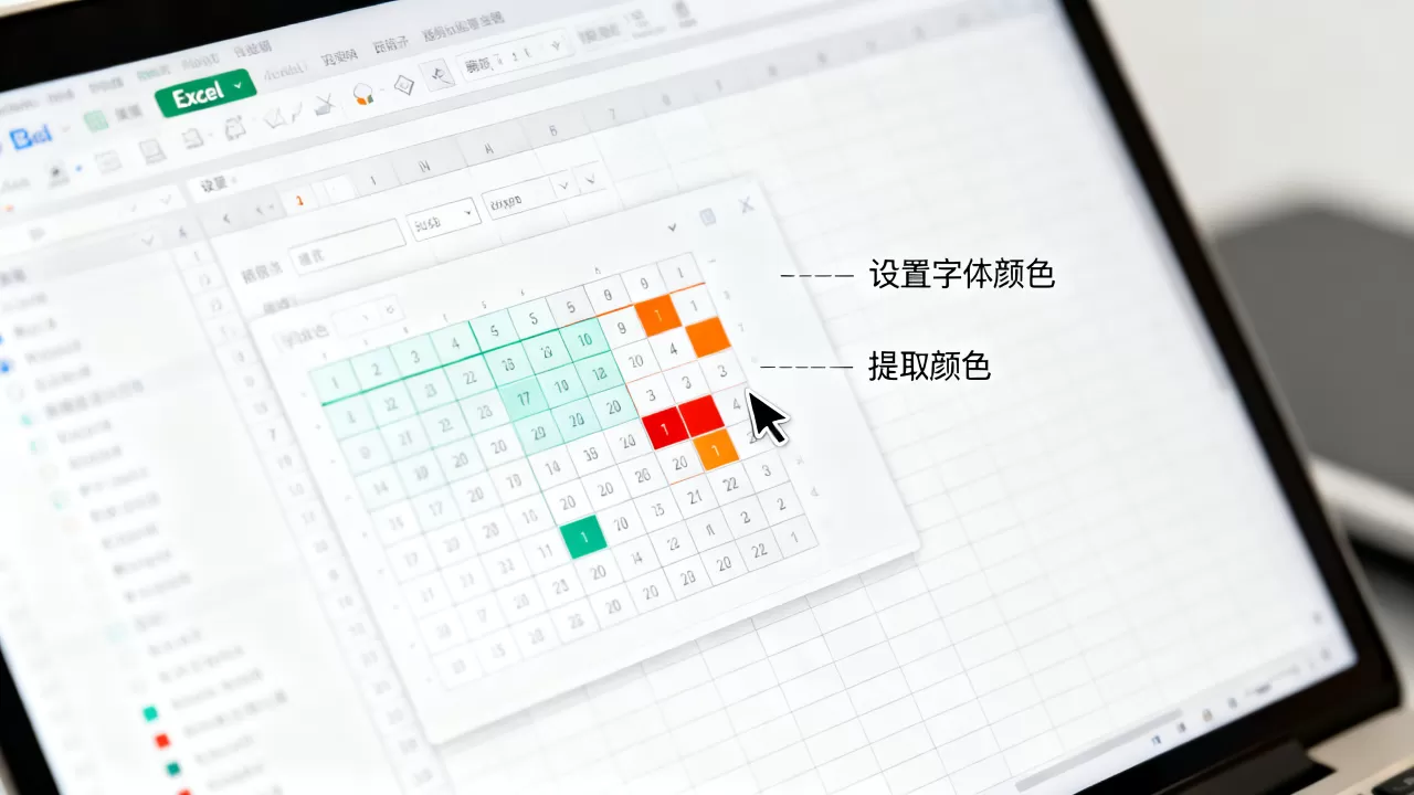 Excel引用颜色怎么设置?如何快速提取单元格字体颜色 Excel引用颜色怎么设置?如何快速提取单元格字体颜色