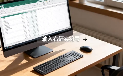 Excel右箭头怎么打？excel输入右箭头符号