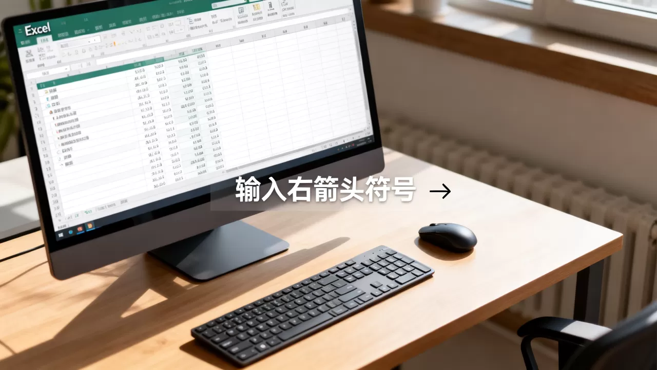 Excel右箭头怎么打?excel输入右箭头符号 Excel右箭头怎么打?excel输入右箭头符号