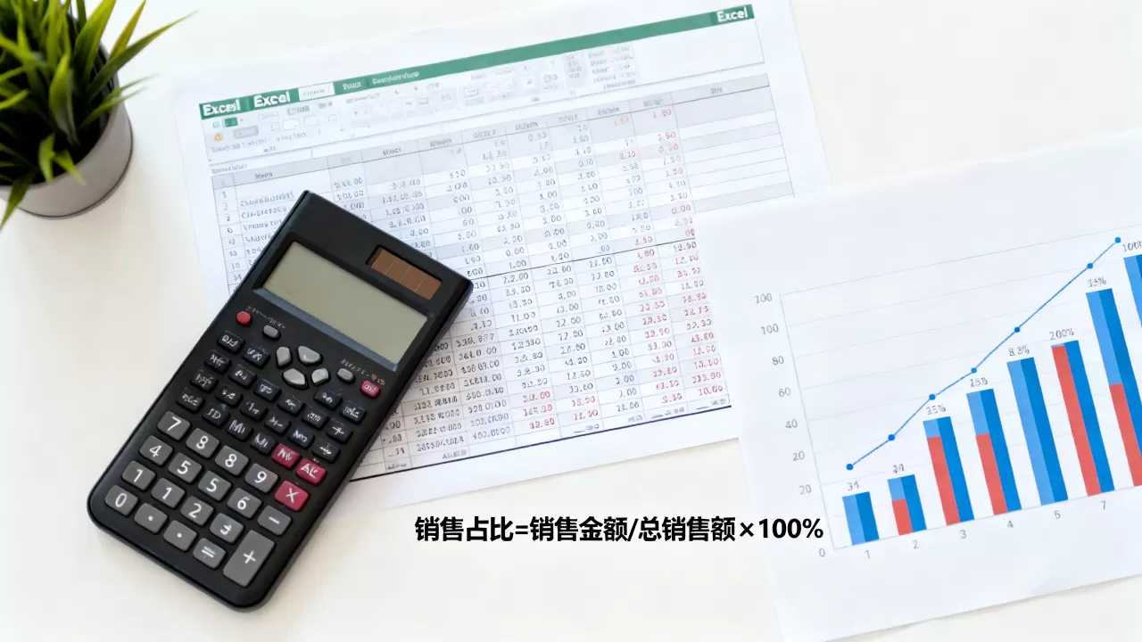 Excel销售比例怎么算？销售占比计算公式