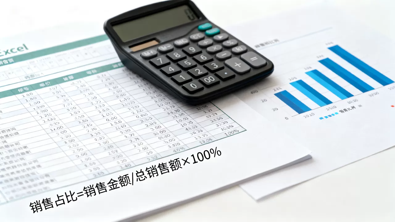 Excel销售比例怎么算？销售占比计算公式