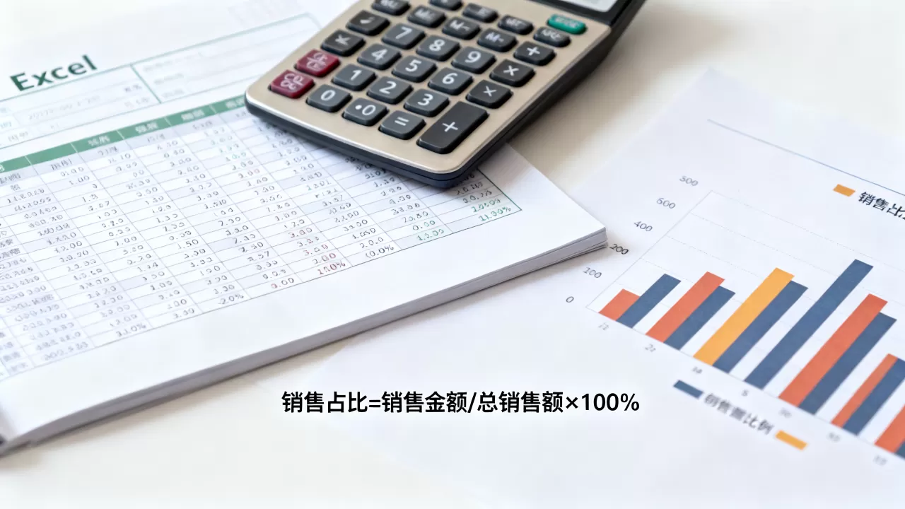 Excel销售比例怎么算？销售占比计算公式