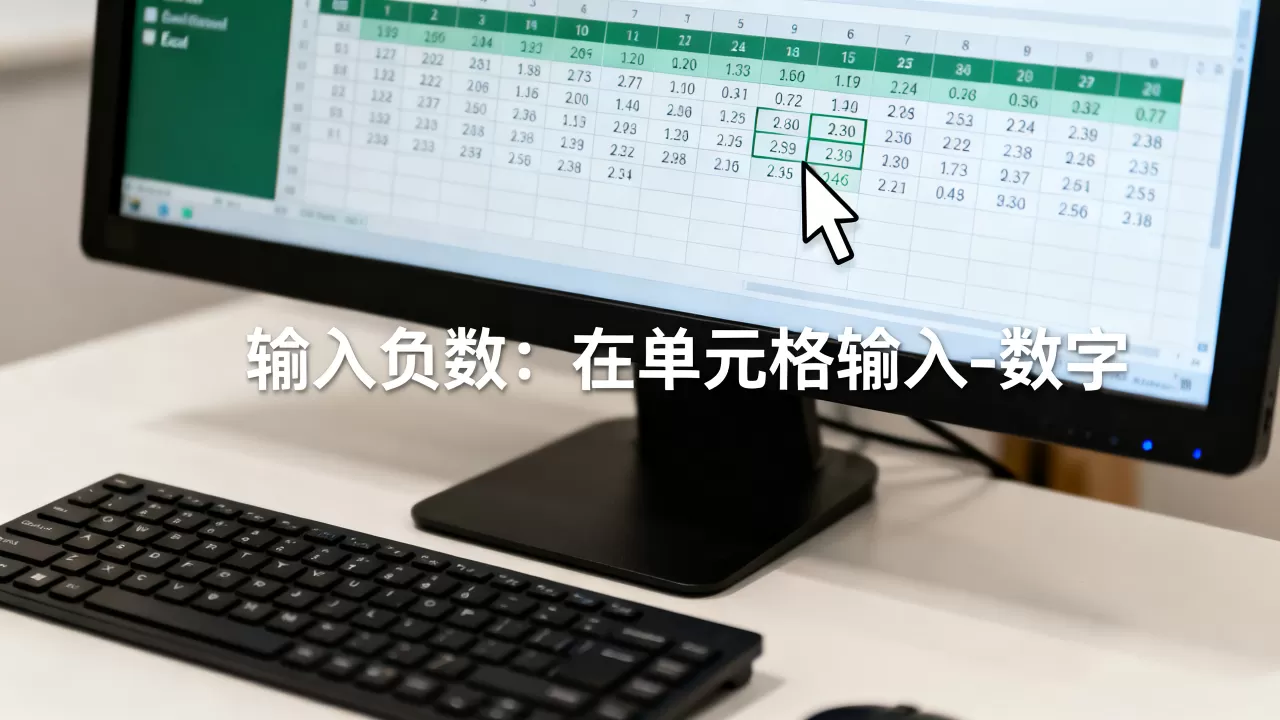 Excel怎么取负数? Excel怎么取负数?