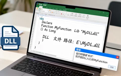 Excel如何引用DLL文件？VBA调用DLL报错怎么解决