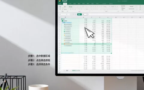 Excel选定筛选怎么操作？excel筛选指定区域
