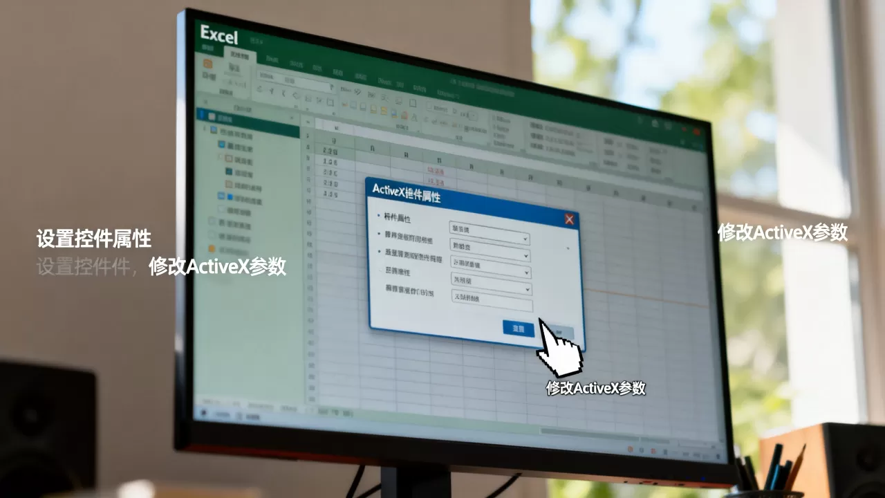 Excel控件属性怎么设置？如何修改ActiveX控件属性