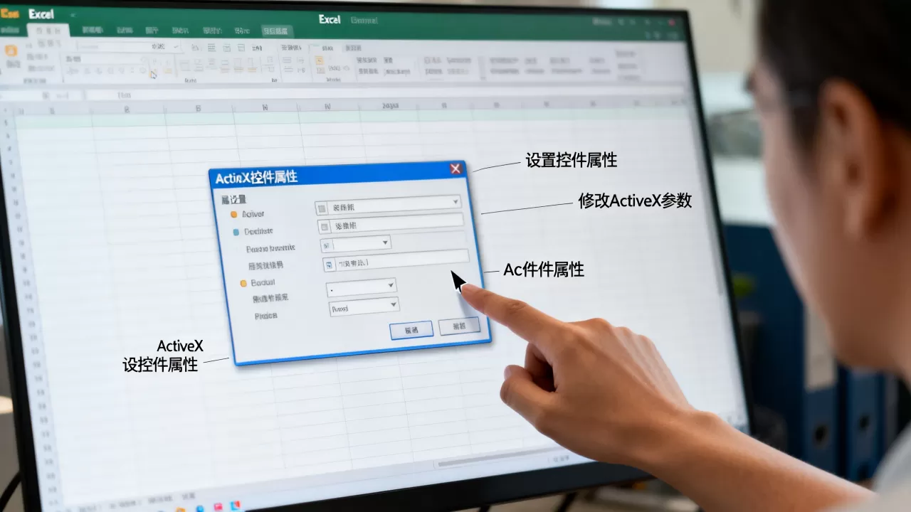 Excel控件属性怎么设置？如何修改ActiveX控件属性