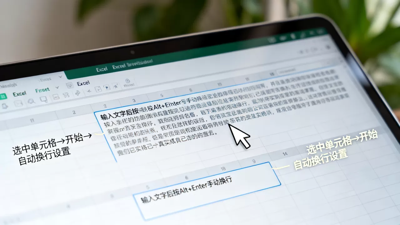 Excel文字如何回车?Excel中怎么实现文字自动换行 Excel文字如何回车?Excel中怎么实现文字自动换行